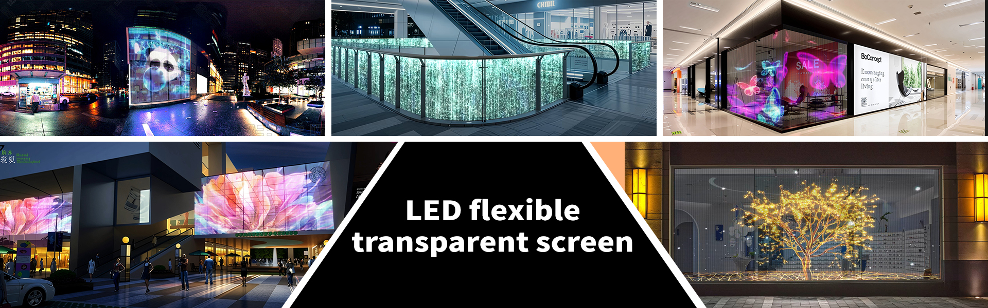 คุณภาพ หน้าจอฟิล์มโปร่งใส LED โรงงาน