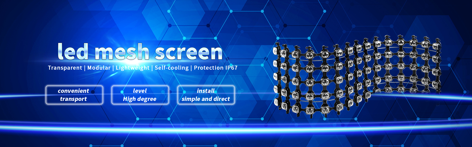 Kwaliteit LED transparant filmscherm fabriek