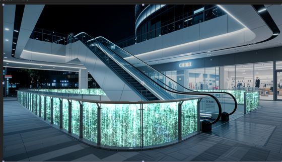 P8 DC12V Ultra Thin High Transmittance Transparent LED Screen Indoor Large Display