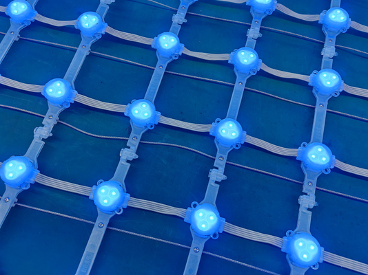 Flexible LED Mesh Display P100 IP67 Waterproof RGB LED Mesh Screen For Glass Curtain Building