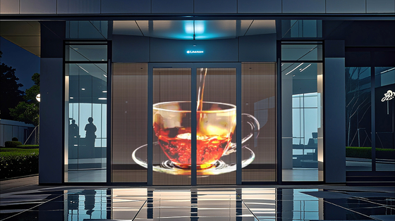 Flexible LED Transparent Film Screen Full Color P8 Transparent LED Display Film