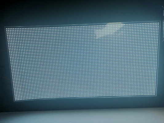 RGBW P6 DC5V Flexible Transparent LED Film Display Screen For Shopping Mall