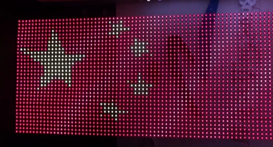 P62.5 Pixel LED Mesh Video Wall IP67 12V Outdoor Flexible LED Display Screen