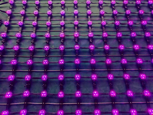 DC12V IP67 Waterproof Full Color LED Mesh Screen Factory Custom Video Wall for Outdoor Advertising
