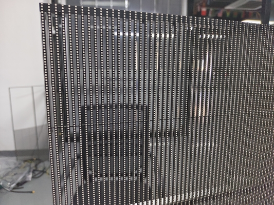 6000CD High Brightness LED Grille Screen 240W Average Power For Building Wall Display