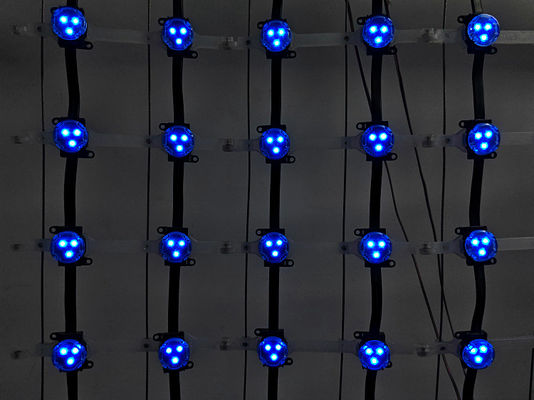IP67 Waterproof DC12V RGB LED Mesh Screen for Outdoor Advertising and Building Facade