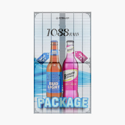 Transparent Grille Screens P3.9 Exhibition Hall Glass Outdoor Building Window Led Display Screen