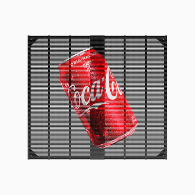 Flexible Installation Glass Transparent LED Display Outdoor Grille Large LED Display Screen
