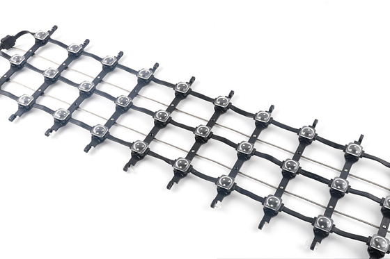 Foldable LED Mesh Screen Soft Pixel Mesh LED Display P83 For Stage Rental Copper Material