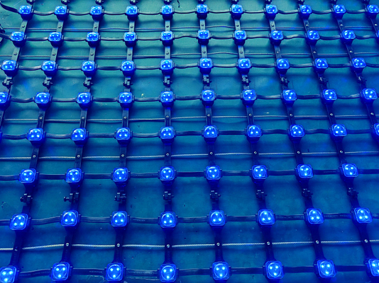 Foldable LED Mesh Screen Soft Pixel Mesh LED Display P83 For Stage Rental Copper Material