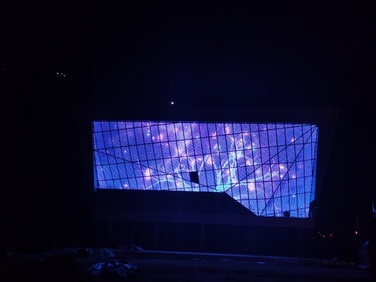 High Brightness P125 LED Mesh Screen Waterproof IP67 For Outdoor Facade Advertisement