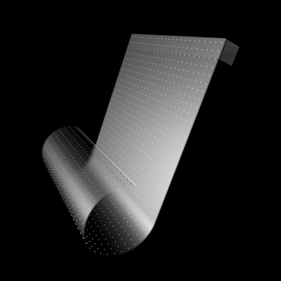 P20 LED Transparent Film Screen 5V Wireless Roll Up LED Display For Shopping Mall Animation