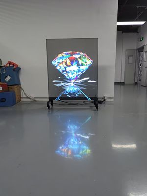 Transparent Grille Screens P3.9 Exhibition Hall Glass Outdoor Building Window Led Display Screen