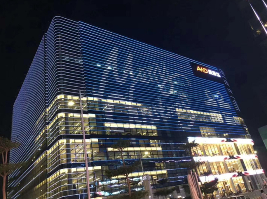 SMD3535 RGB 300W DC12V LED Mesh Display For Outdoor Solid Mall