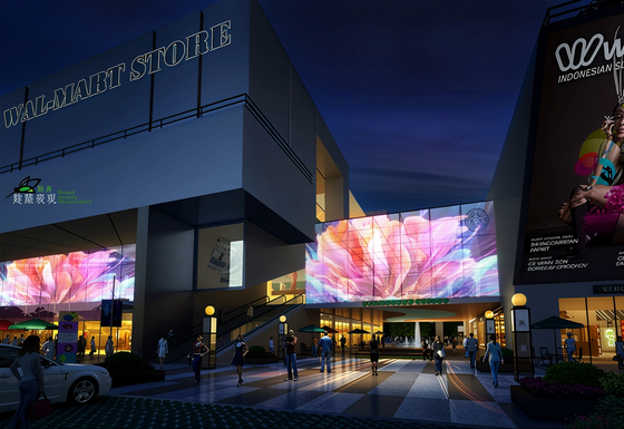 P10 DC5V Indoor Transparent Video Wall LED Panel RGB Full Color Glass Screen Display