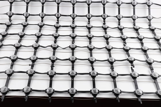 RGB Full Color P100 DMX512 Soft Flexible Advertising LED Mesh Screen High Brightness