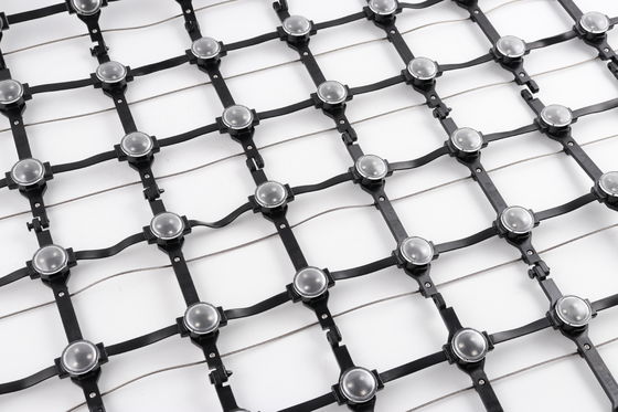 RGB Full Color P100 DMX512 Soft Flexible Advertising LED Mesh Screen High Brightness