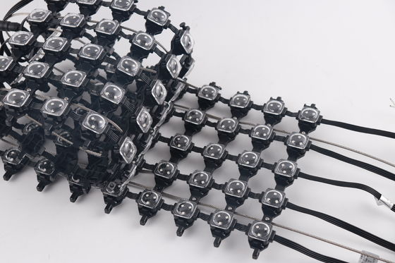 RGB Full Color P50 IP67 SMD3535 Flexible Mesh Curtain Outdoor Waterproof Flexible LED Mesh Screen  