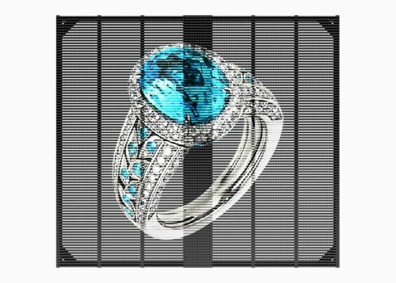 P2.6 LED Grille Display High Brightness For Shopping Malls Glass Windows SDK Digital Poster