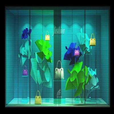 RGB LED Grille Display High Transparency 500cd Indoor Advertising LED Display Screen