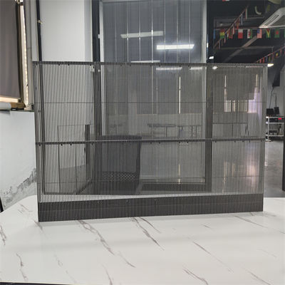 RGB LED Grille Display High Transparency 500cd Indoor Advertising LED Display Screen