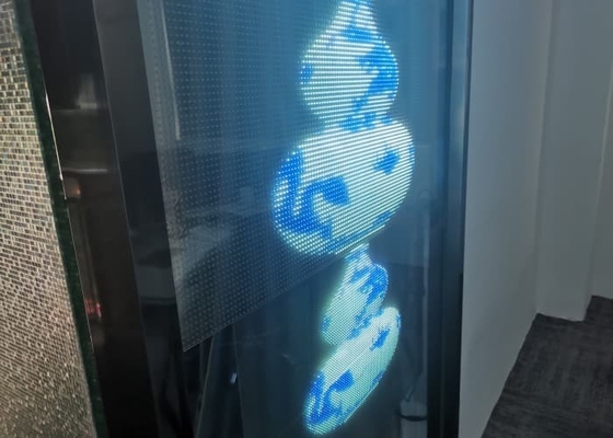 High Definition P4 LED Transparent Film Screen RGB DC5V for Indoor Video Wall With Easy Installation