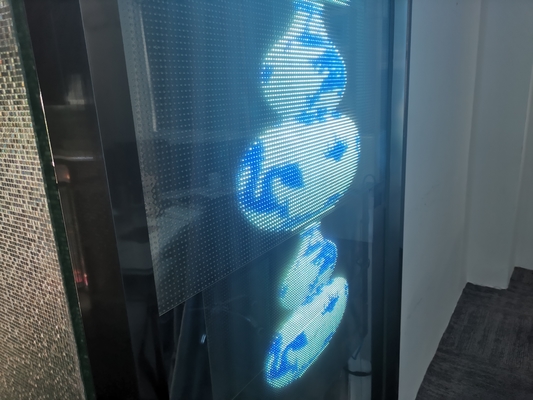 P20 Led Transparent Film Window Indoor Glass Display Transparent Panels Led Display Screen