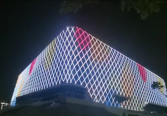 P143 RGB IP67 Waterproof 12V Flexible LED Mesh Screen Full Color