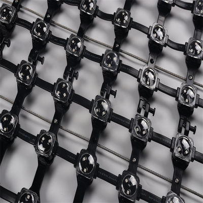 Outdoor IP67 Waterproof DC12V RGB 1500-2000cd Brightness Flexible LED Mesh Screen for Media Facade