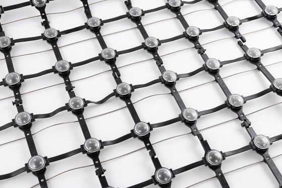 P125 Outdoor Curtain Screen Manufacturer RGB LED Screen Flexible Customized Portable Mesh LED Curtain Screen