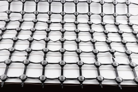 P125 Outdoor Curtain Screen Manufacturer RGB LED Screen Flexible Customized Portable Mesh LED Curtain Screen