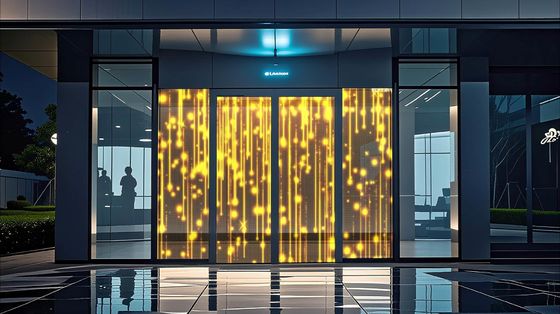 Ultra-Thin Led Transparent Screen Film  P20 Crystal Display on Commerical Window Glass