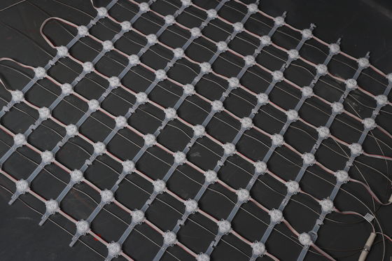 P125 Programmable DC12V RGB Flexible Led Mesh Curtain Led Mesh Display Foldable Outdoor Led Net Screen Curtain