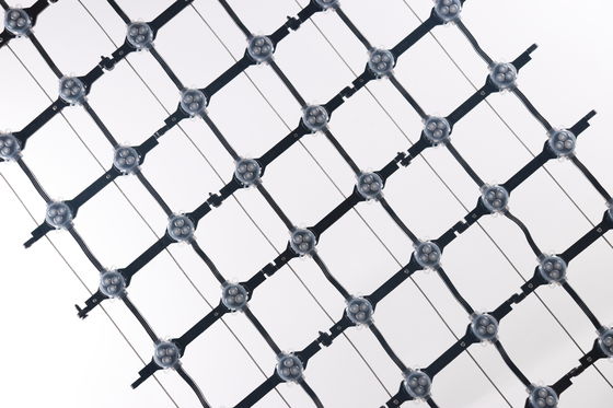 Newest Product P143 DMX512 RGB Waterproof Point Lights Christmas Lights Flexible Transparent Led Mesh Screen Display