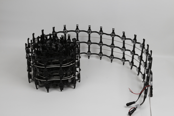 P83 Flexible LED Mesh Screen IP67 Outdoor 12V Energy Saving  Media Wall Building Background Led Screen