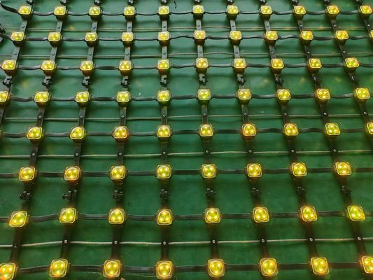 P83 Programmable Flexible RGB DC12V Led Mesh Curtain Led Mesh Display Foldable Outdoor Led Net Screen Curtain