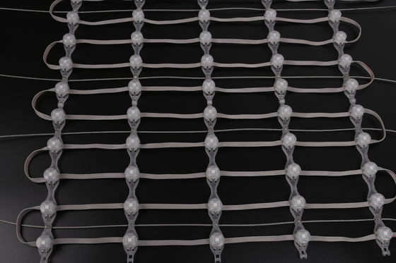 Shopping Mall Advertising P62.5 Mesh DIP Ultra-Thin Transparent LED Display DC12V LED Film Outdoor LED Mesh Display Screen