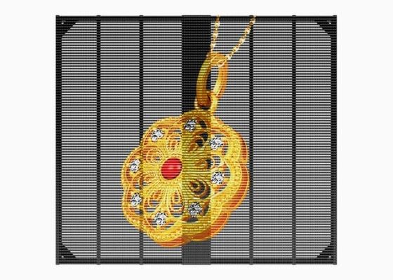 P3.9 High Brightness Transparent LED Grille Display Screen 1000*1000mm for Shop Window & Shopping Mall Digital Signage