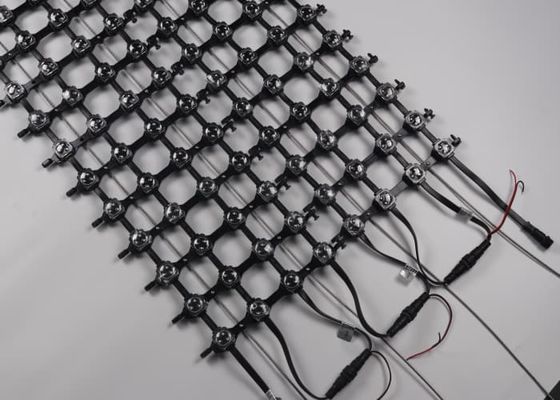 P62.5 Outdoor Waterproof Led Net Screen Lightweight Thin and Flexible Mesh Led Display for Media Facade Lighting