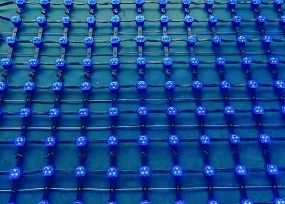 DC12V IP67 Outdoor Waterproof P83 Flexible LED Mesh Screen Display Grid Screen for Shopping Malls Retail Stores and Landscape