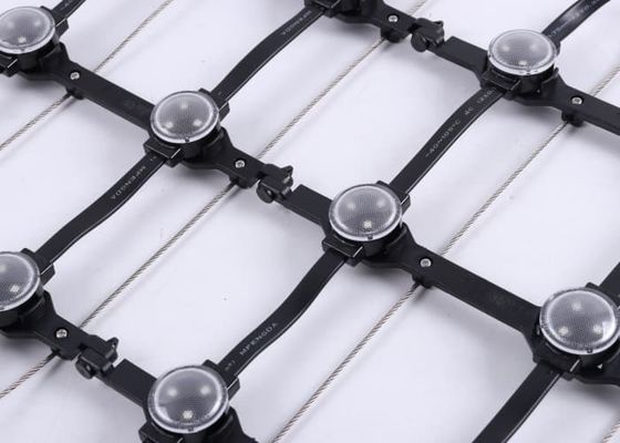 Outdoor Architectural Facade Light DMX512 LED P143 Pixel Light Pixel Mesh Screen advertising Display Light