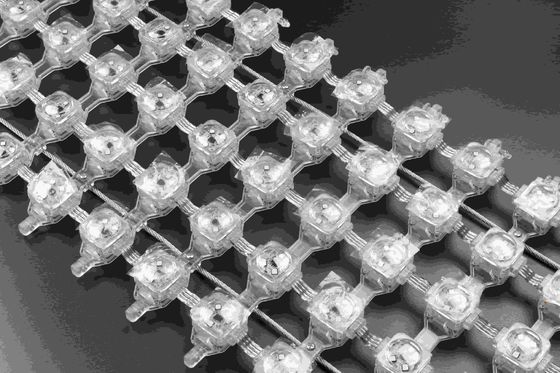 Transparent Led Mesh Screen Outdoor Waterproof IP67 P50 Flexible Led Curtain for Building