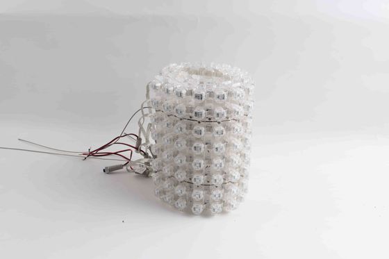 Led Mesh Screen Outdoor IP67 P46 Flexible Led Curtain Screen for Media Facade Lighting