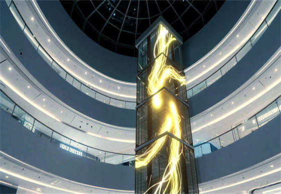 High Transparency 600-800cd RGB Aluminum Advertising Screen Indoor LED Grille Display for Shopping Malls Brand Stores 