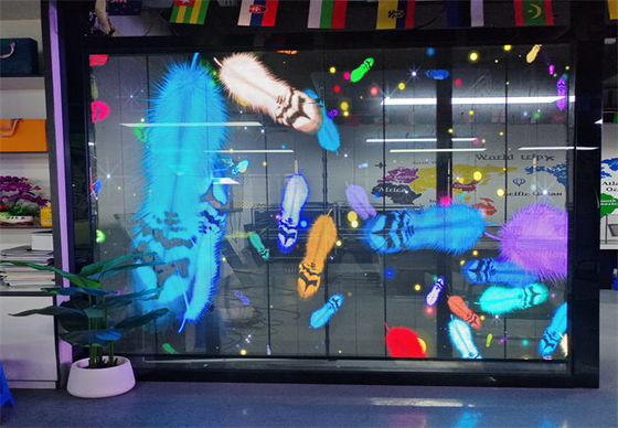 4000-4500cd 1000*1000mm P3.9 Brightness High Transparency LED Grille Panel for Indoor Advertising Screen