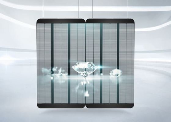 Indoor P3.9 1000*500mm Full Color Grille Mesh Screen 4000-4500cd Transparent Led Screen Led Wall Display Screen