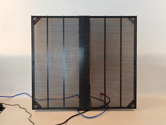 Indoor P3.9 500*500mm 1800-2000cd See Through Full Color RGB Mesh Grille Large Indoor Transparent Glass LED Display Panel Screen