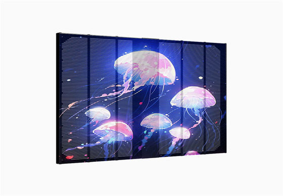 High Brightness 4500cd P3.9 Pixel Pitch 500x500mm LED Grille Display For Indoor Wall & Window