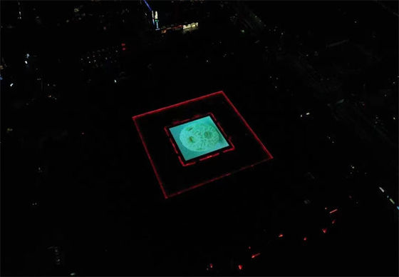 10000cd P31 Hot Selling Programmable DMX512 SMD5050 Flexible LED Mesh Display Screen Outdoor Steel Structure