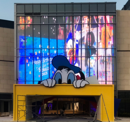 Indoor P3.9/7.8  LED Screen Transparent Grille Video Advertising Media for Shopping Malls Retail Stores